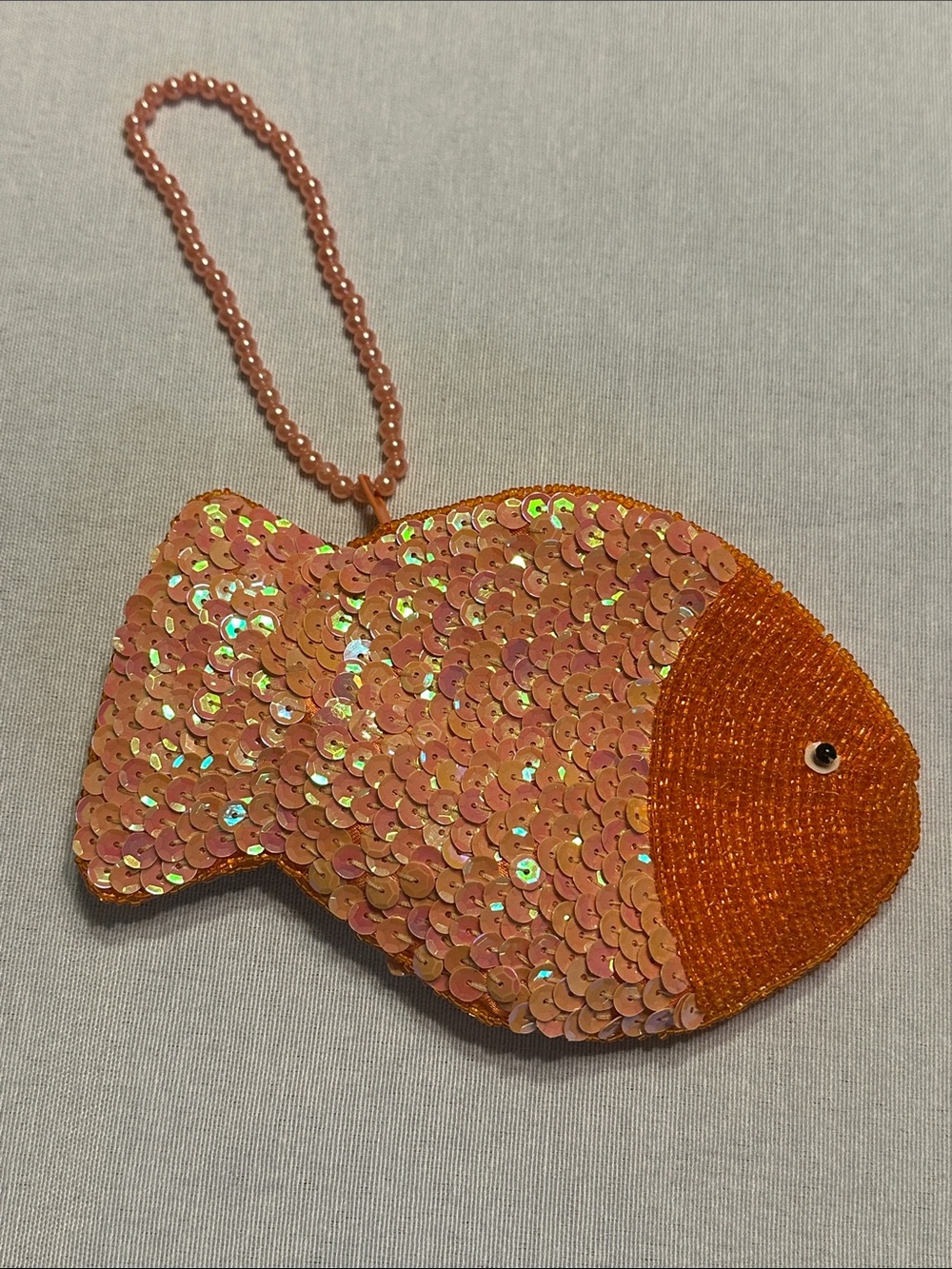 Sequin Beaded GoldFish Wristlet Clutch 🌟🧡🌟🧡